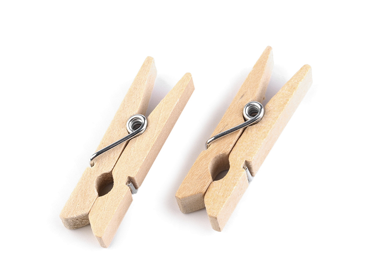 Cârlige lemn, 7x35 mm - Natural deschis (500 Bucăți)