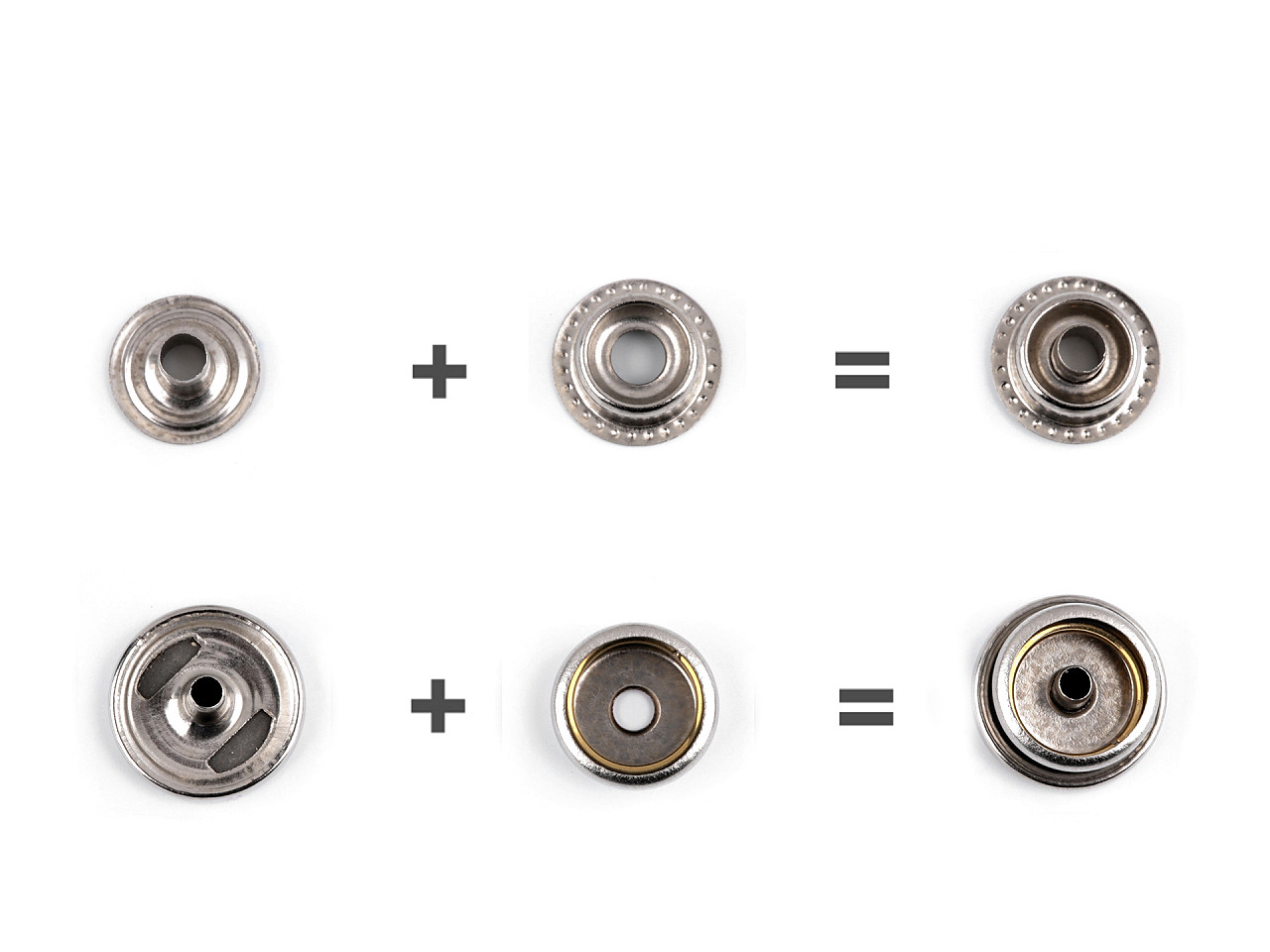 Capse metalice o-spring (am6), ø15 mm - vrac - Nichel (100 Seturi)