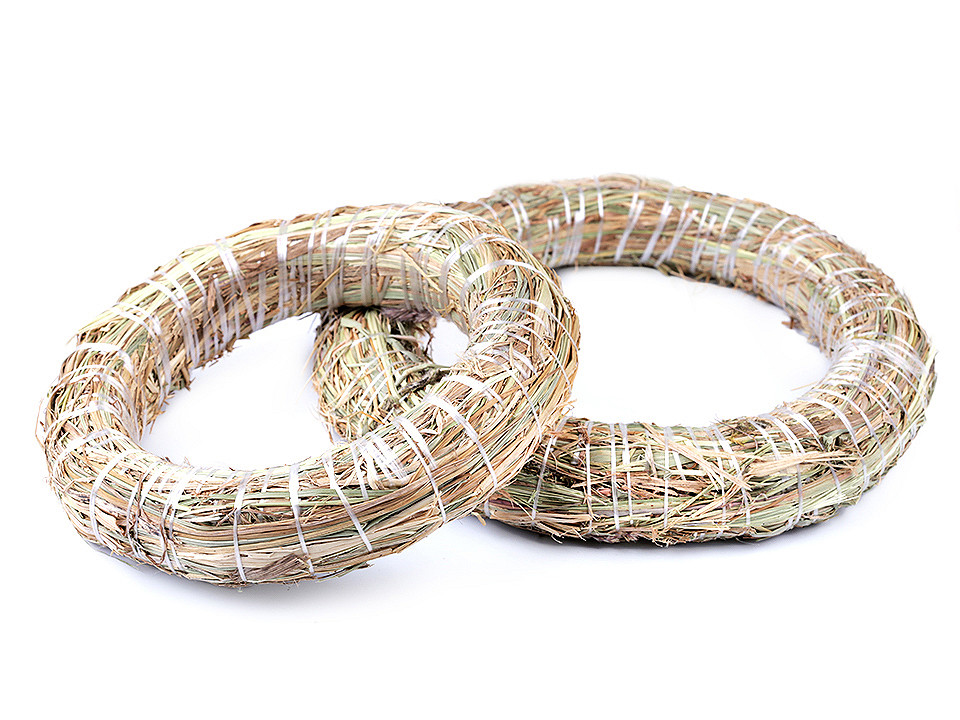 Coroniță paie, ø20 cm - Natur (1 Bucată)