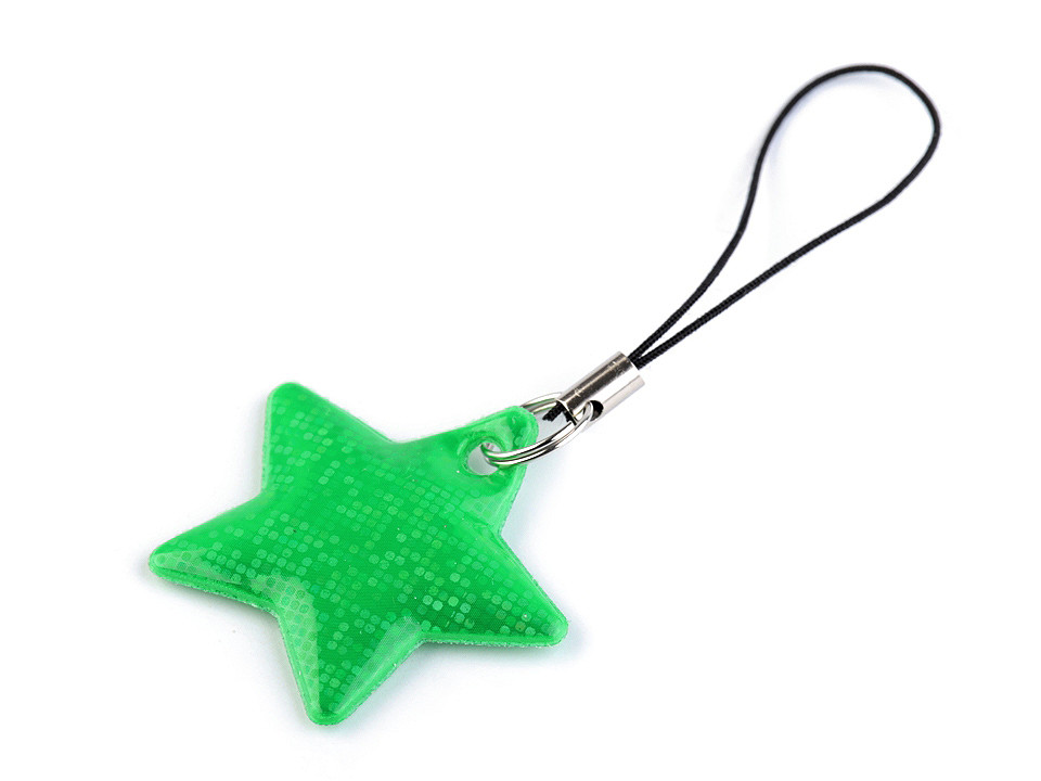 Agăţătoare reflectorizantă pentru fermoar steluță - Verde pastel (1 Bucată) Agăţătoare reflectorizantă pentru fermoar steluță - Verde pastel (1 Bucată)