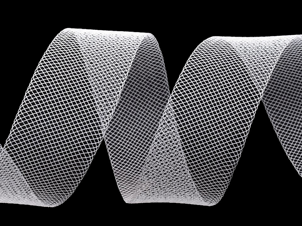 Rijelină fină, lățime 1,5 cm - Transparent (20 Metri)