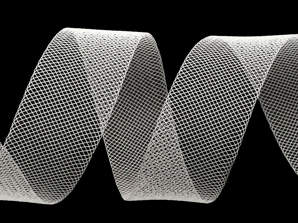 Rijelină fină, lățime 1,5 cm - Transparent (20 Metri)