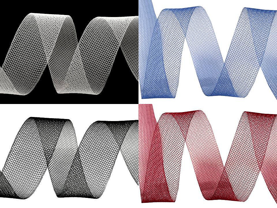 Rijelină fină, lățime 1,5 cm - Transparent (20 Metri)