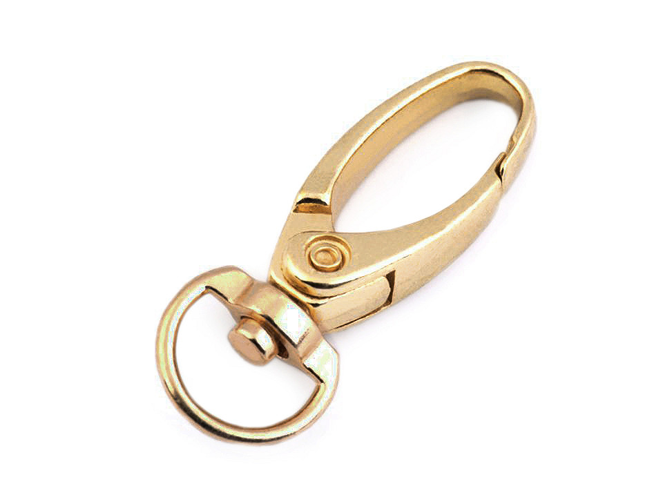 Carabină metalică pivotantă, gaură 10 mm - Auriu rose (2 Bucăți)