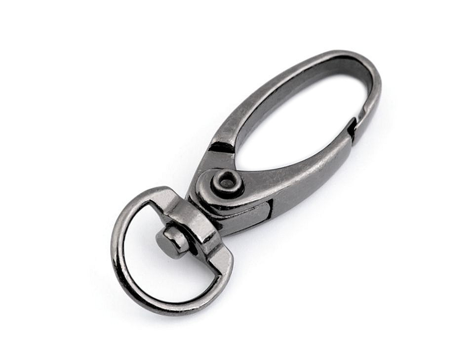 Carabină metalică pivotantă, gaură 10 mm - Auriu rose (2 Bucăți)