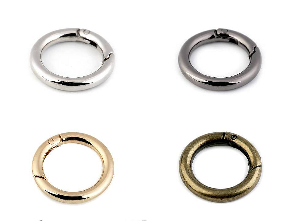 Inel carabină, ø25 mm - Nichel (1 Bucată)