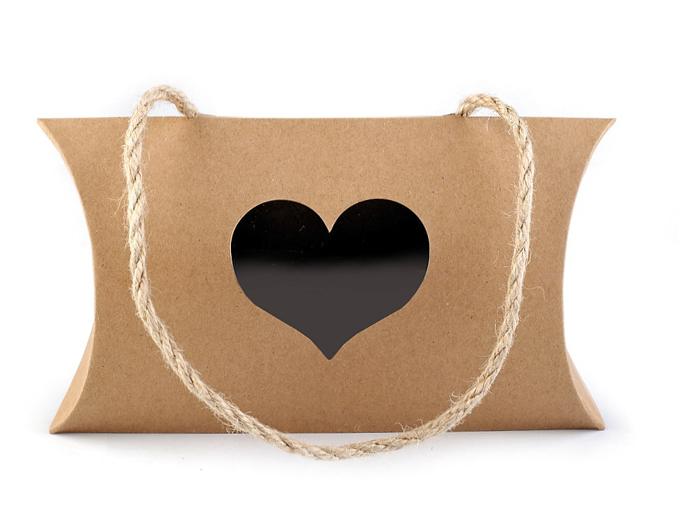 Cutie cadou tip plic cu fereastră - Maro natural (50 Bucăți)