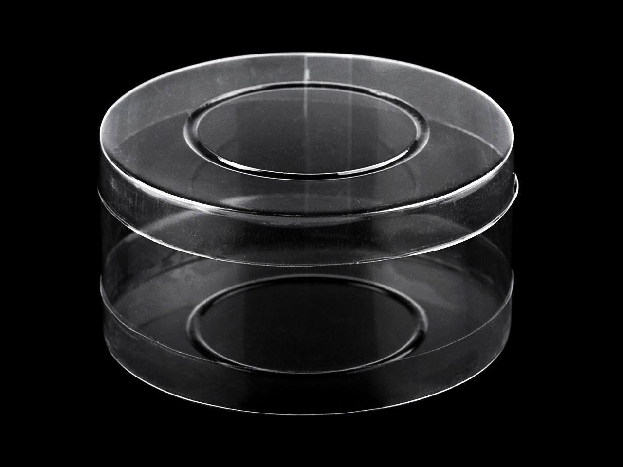 Cutie din plastic transparent cu capac - Transparent (1 Bucată)