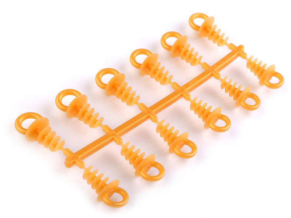 Agățătoare pentru polistiren, 1,1x2,5 cm - Alb lăptos (12 Bucăți)