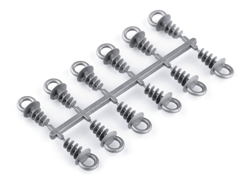 Agățătoare pentru polistiren, 1,1x2,5 cm - Alb lăptos (12 Bucăți)