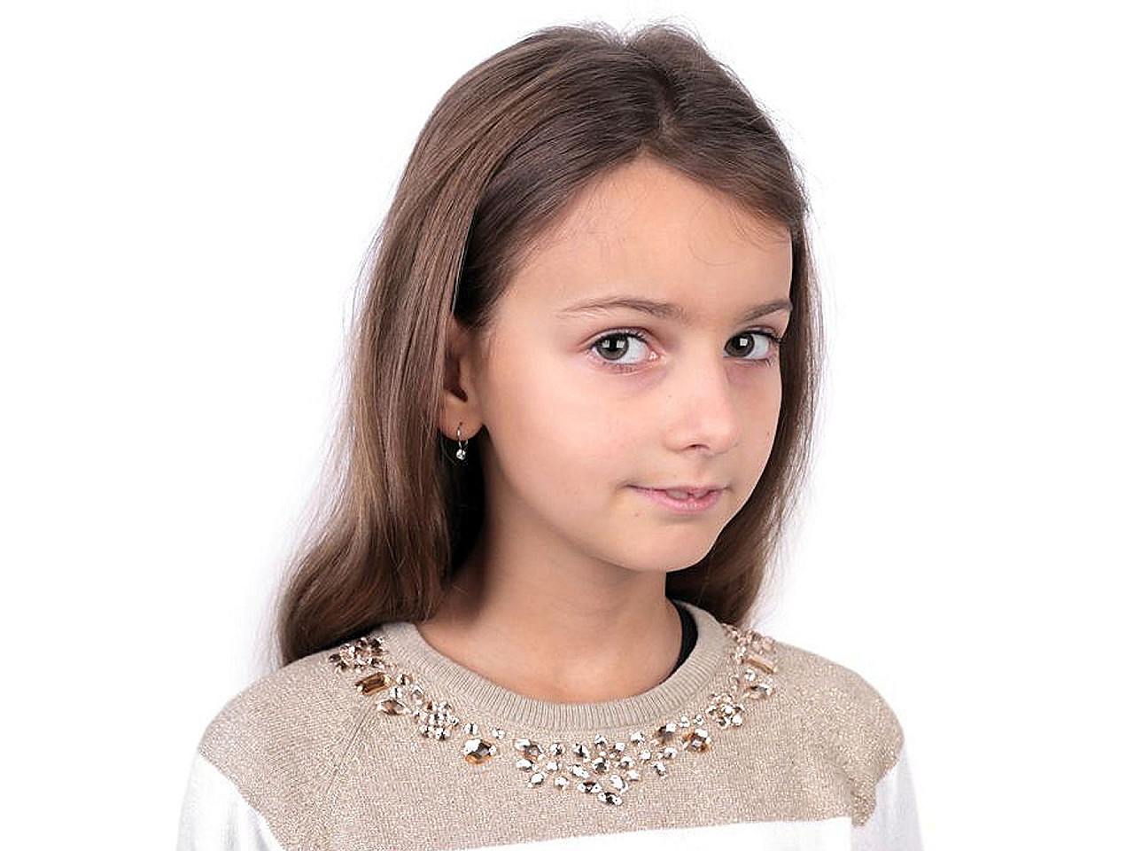 Strasuri de cusut, model eliptic - Cristal (63 Bucăți)