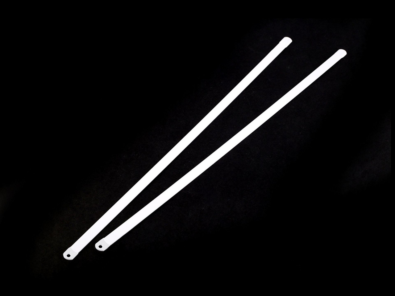 Balene metalice pentru corset, lățime 8 mm - Alb (2 Bucăți)