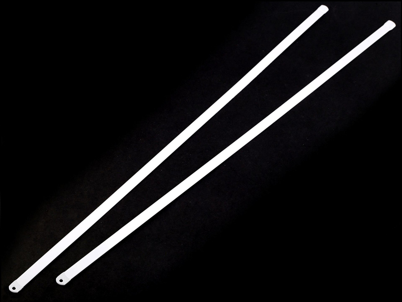 Balene metalice pentru corset, lățime 8 mm - Alb (2 Bucăți)