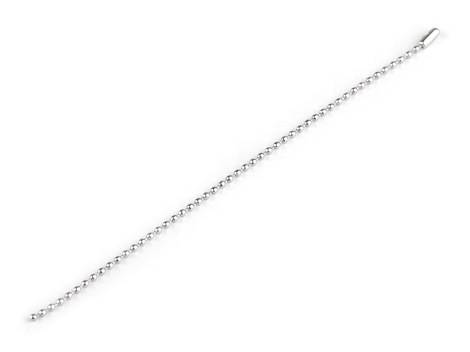 Lanț cu bile, 18 cm - Nichel (50 Bucăți)