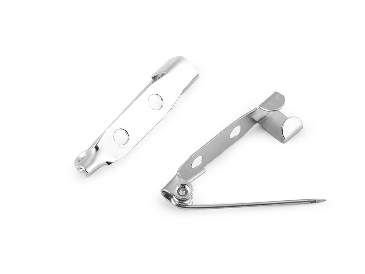 Bază broșă, 5x25 mm - Platinum (1000 Bucăți)