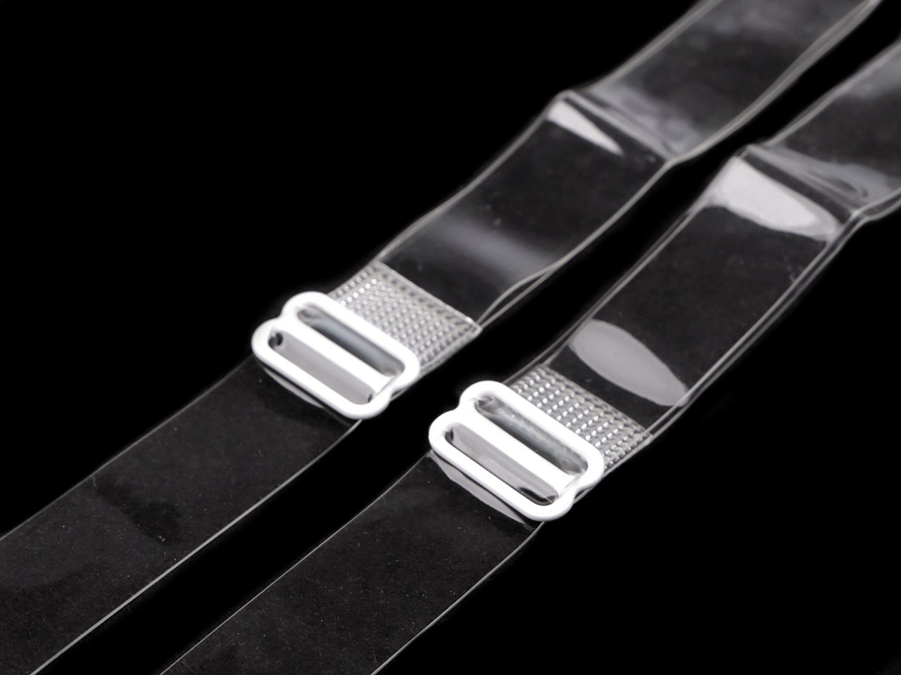 Bretele sutien transparente, 10 mm, 15 mm - Transparent (1 Pereche)