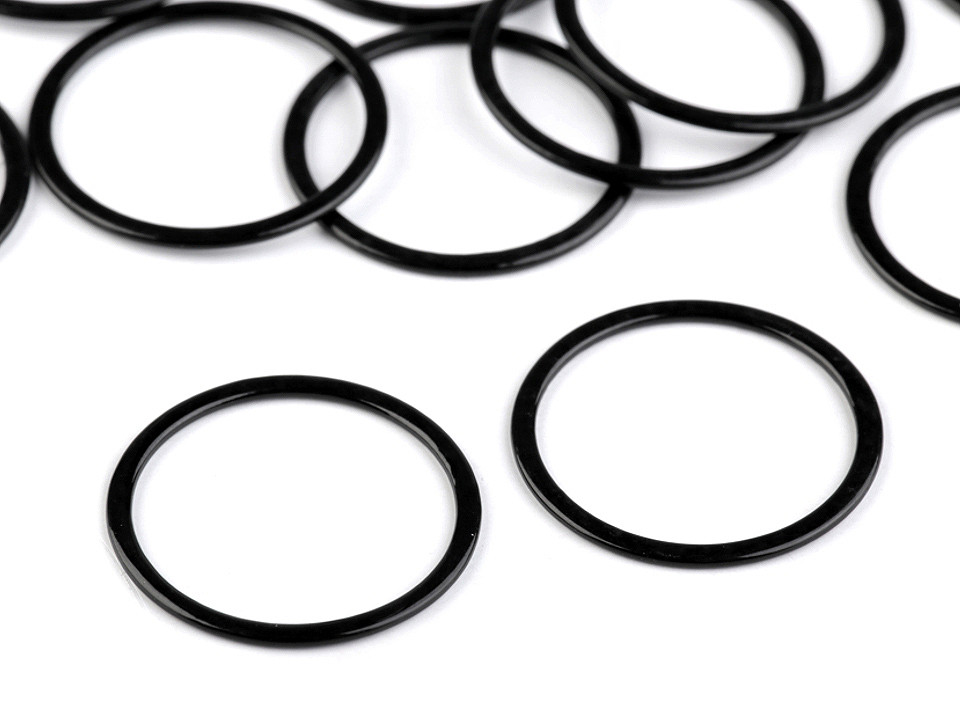 Cârlige și reglori pentru sutien, 25 mm - Nichel (20 Bucăți)