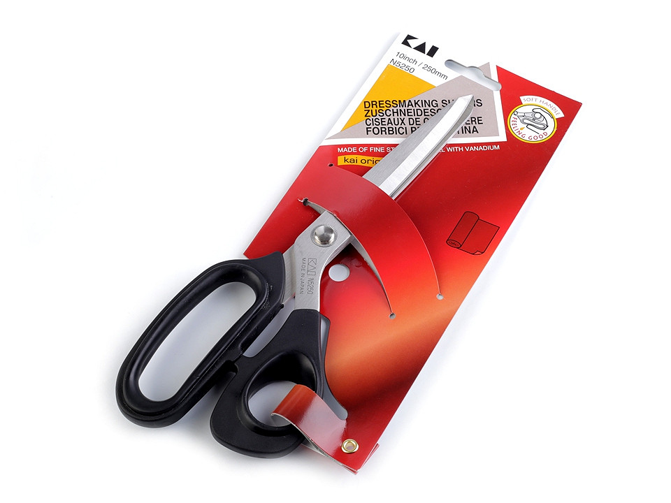 Foarfecă de croitorie kai, lungime 25 cm - Negru (1 Bucată)
