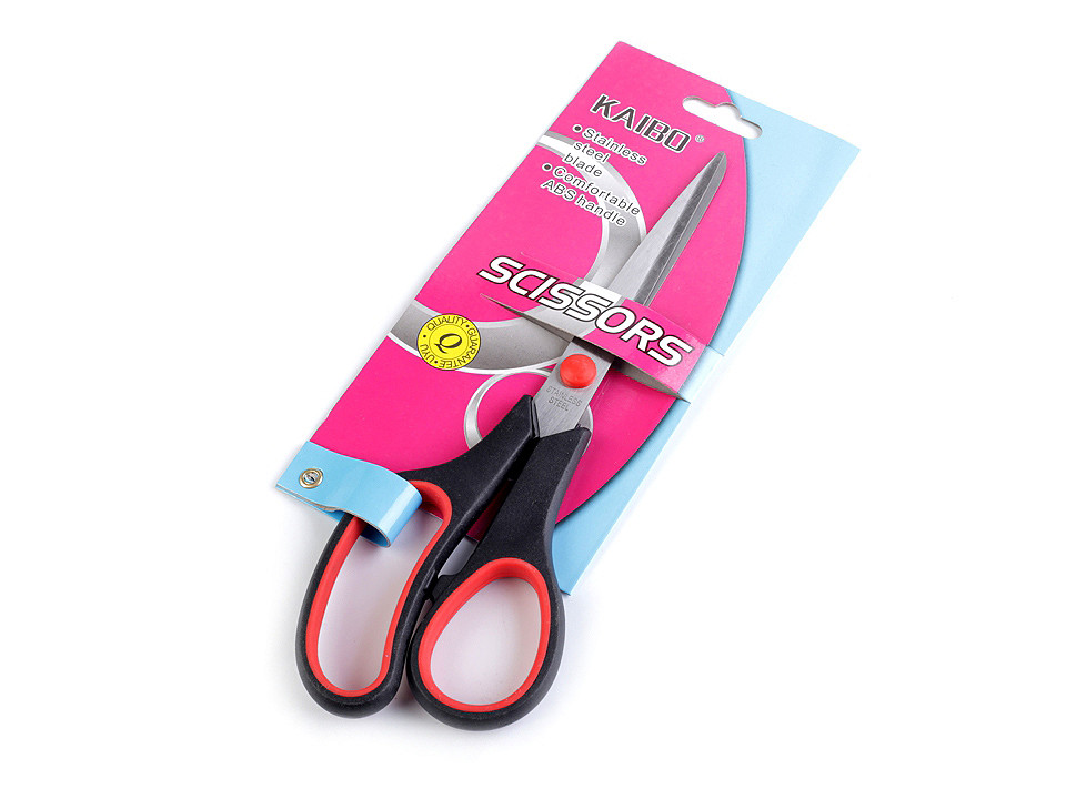 Foarfecă ergonomică, lungime 21 cm - Culoare aleatorie (24 Bucăți)