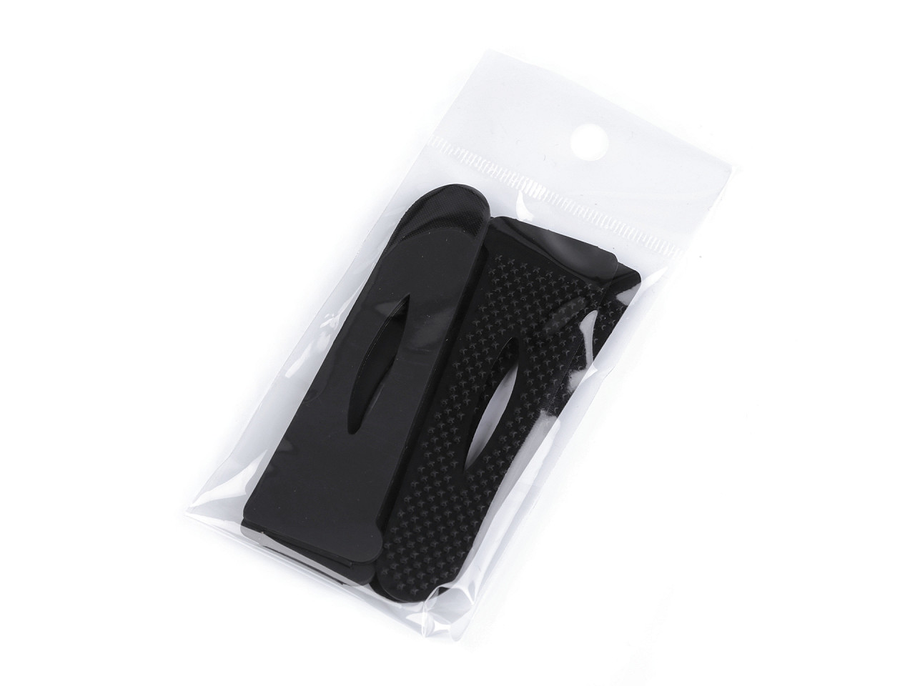 Ajustor manșetă velcro, 3x8,9 cm - Negru (50 Perechi)