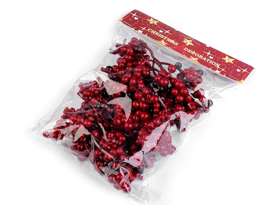 Scorușe decor - Roșu carmin (10 Buchete)