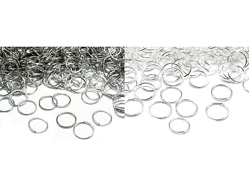 Zale bijuterii, ø10,5 mm - Argintiu deschis (1000 Grame)