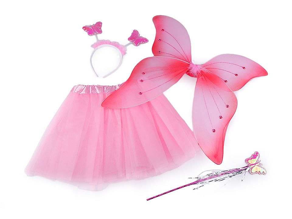 Costum zână fluture - Roz deschis (1 Set)