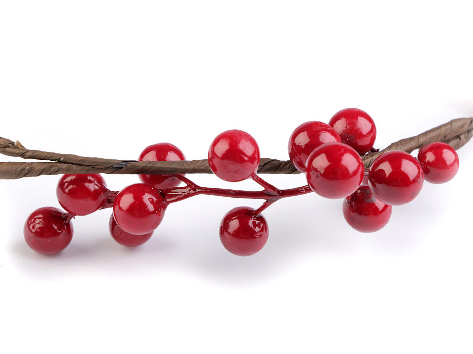 Crenguță scorușe decor - Roșu închis (1 Bucată)