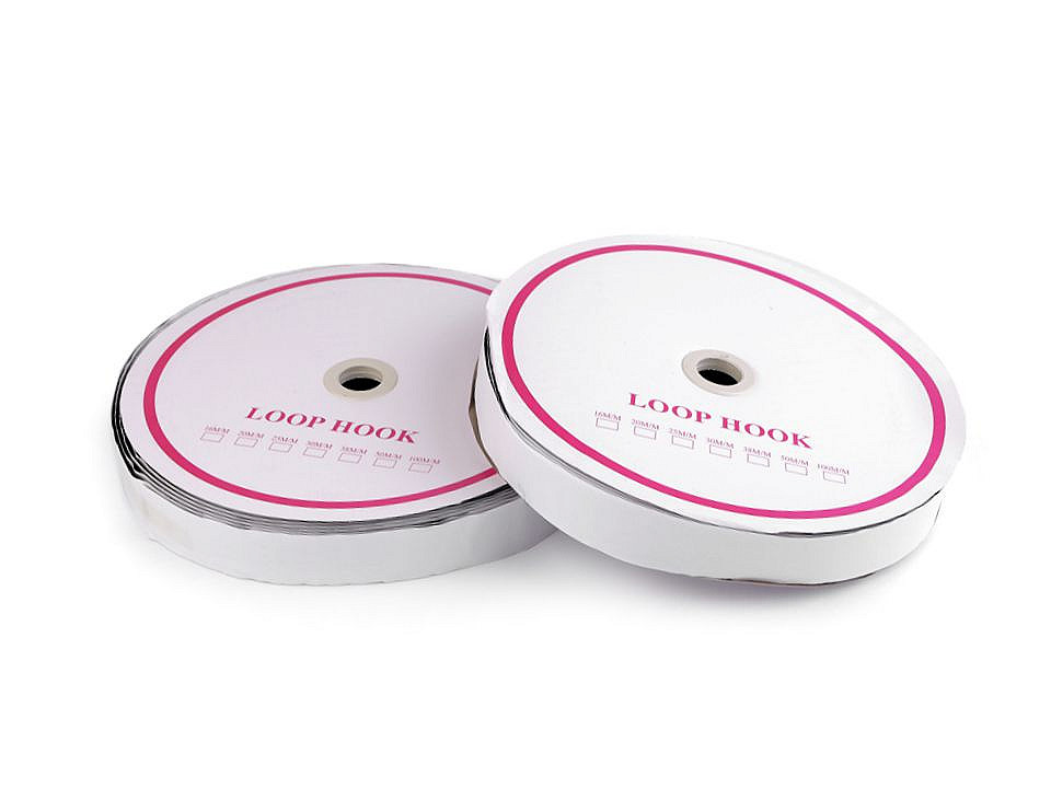 Bandă arici autoadezivă, complet (puf + scai), 30 mm - Negru (1 Metru)