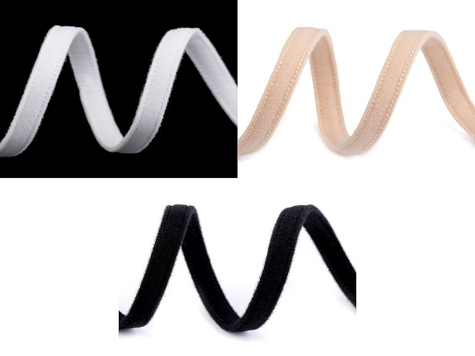 Șnur tubular pentru balene, lățime 10 mm - Alb (1 Metru)