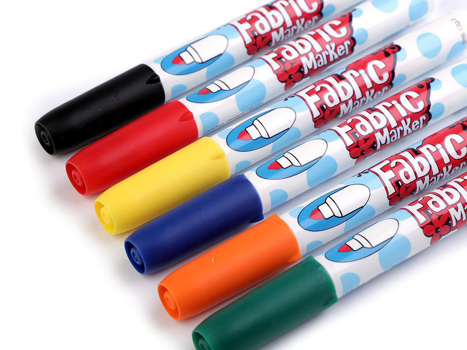 Marker pentru textile, 6 buc. - Conform imaginii (1 Cutie)