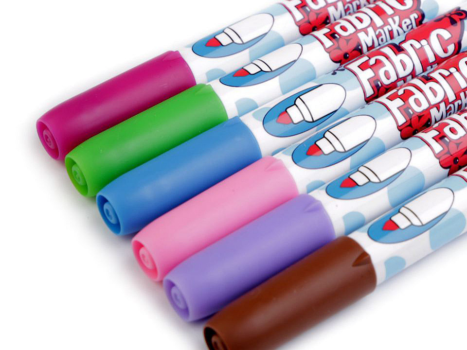 Marker pentru textile, 6 buc. - Conform imaginii (1 Cutie)