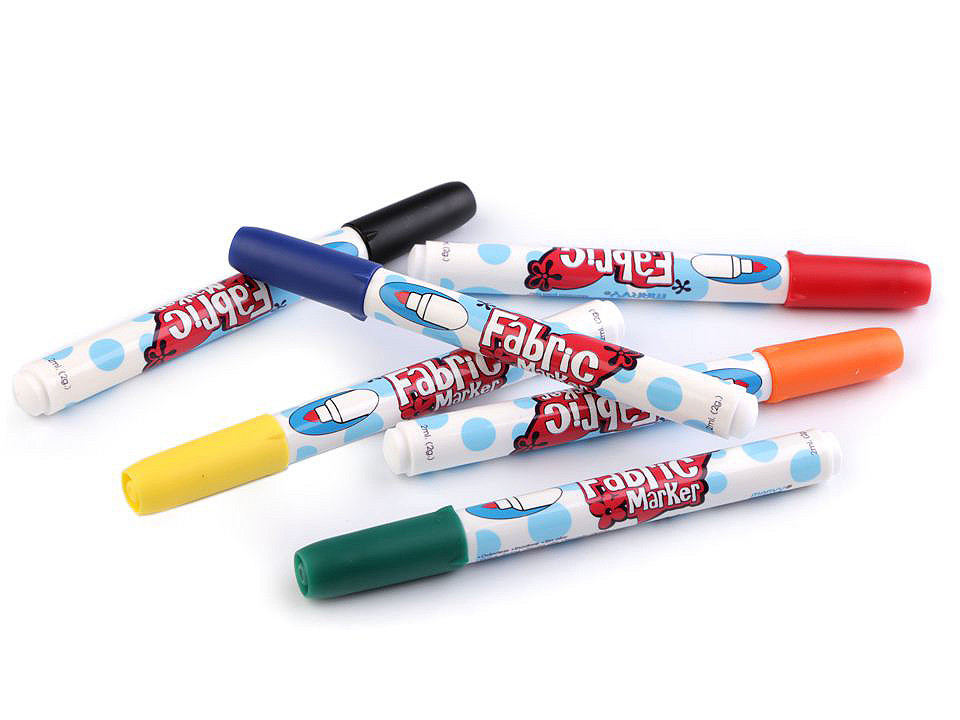 Marker pentru textile, 6 buc. - Conform imaginii (1 Cutie)