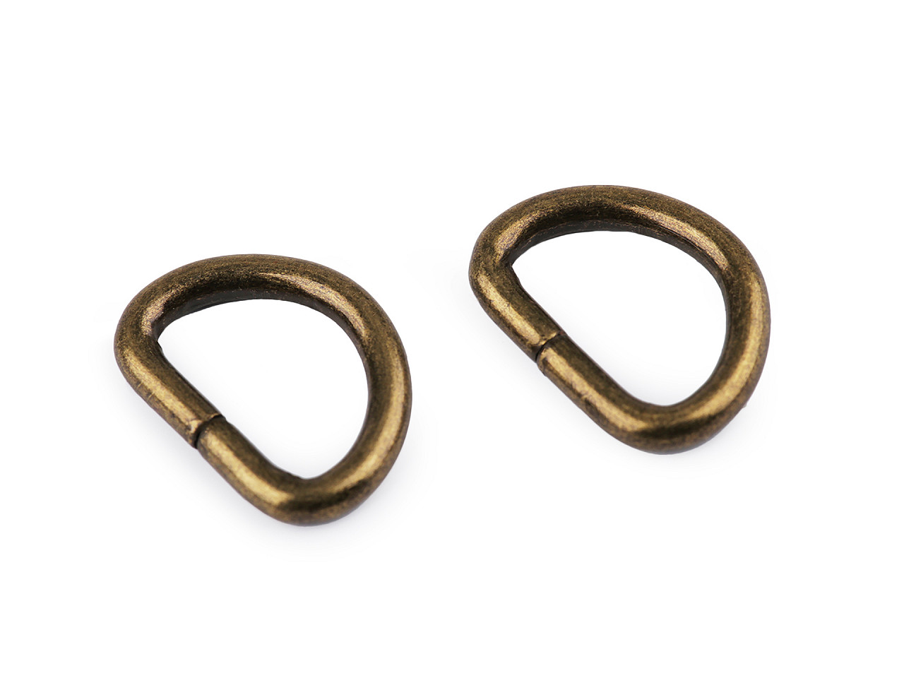Inel metalic tip d, lățime 15 mm - Auriu rose (100 Bucăți)