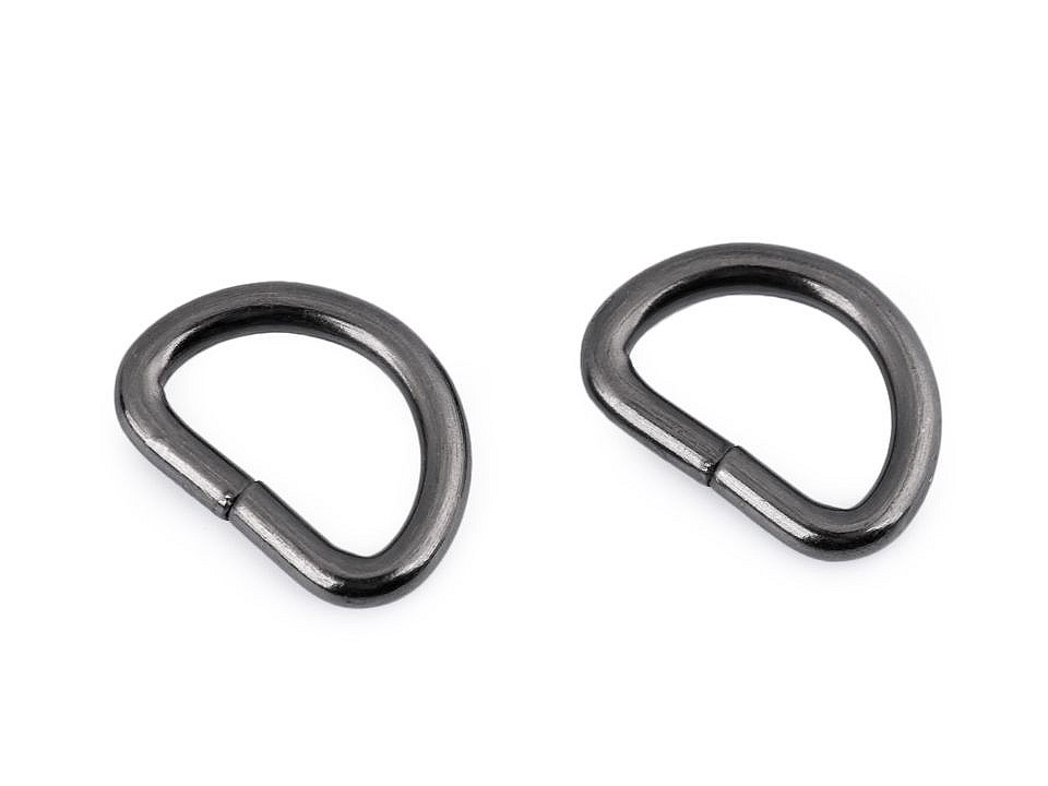 Inel metalic tip d, lățime 15 mm - Auriu rose (100 Bucăți)