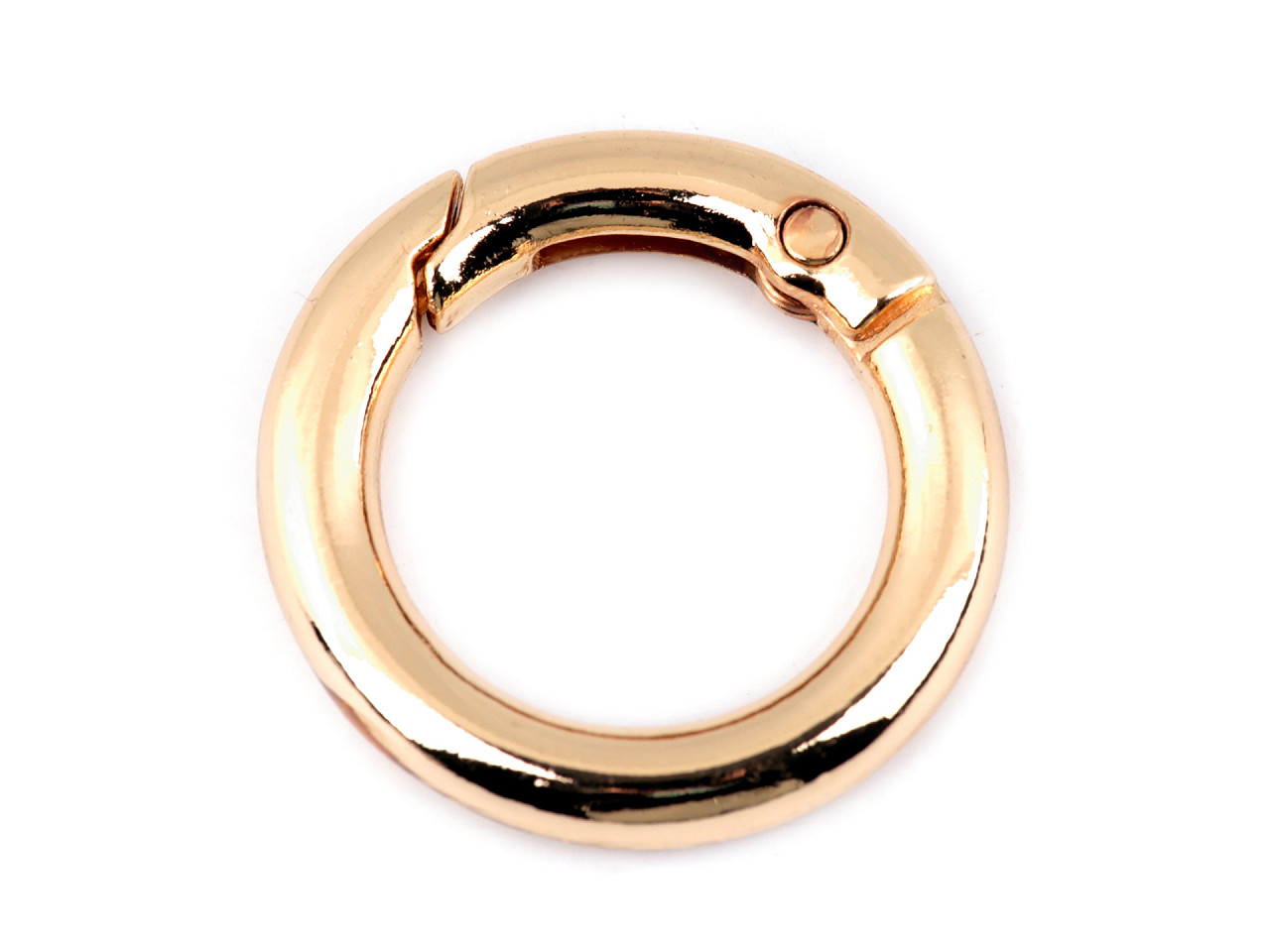 Inel carabină, ø18 mm - Auriu rose (1 Bucată)