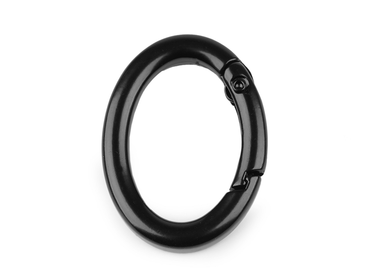 Inel carabină oval - Lac negru (1 Bucată)