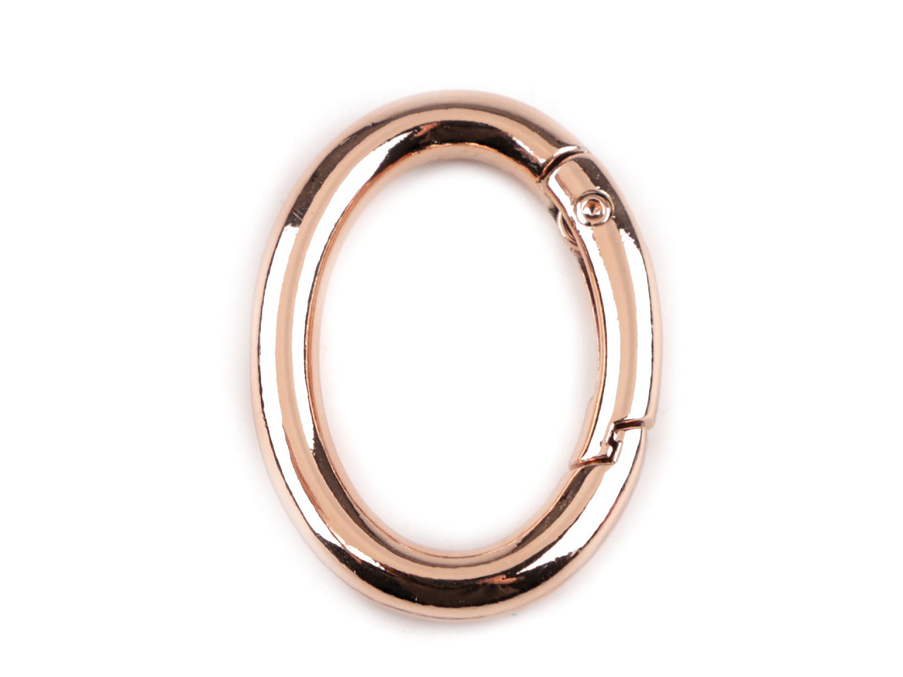 Inel carabină oval - Lac negru (1 Bucată)