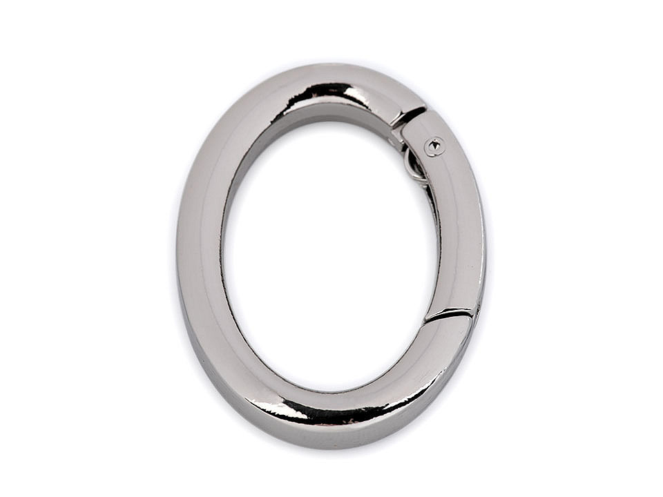 Inel carabină oval - Lac negru (1 Bucată)