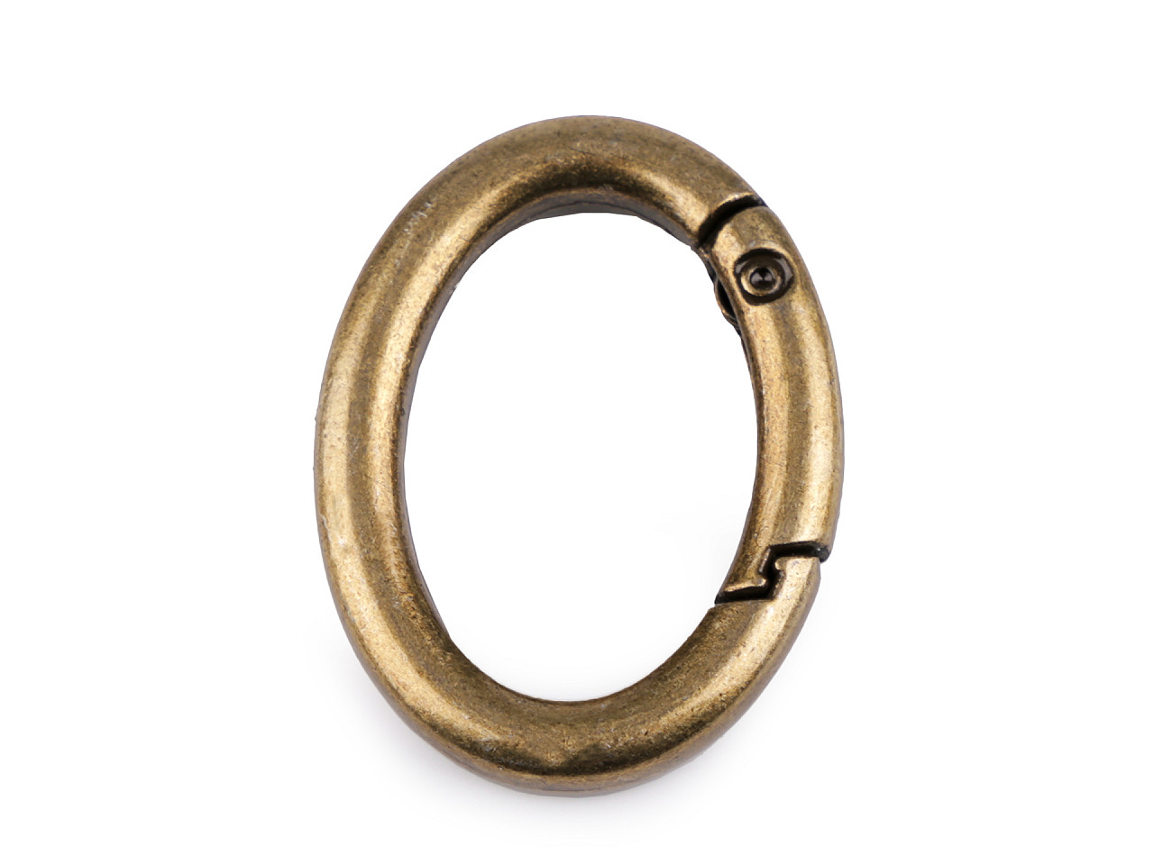 Inel carabină oval - Lac negru (1 Bucată)