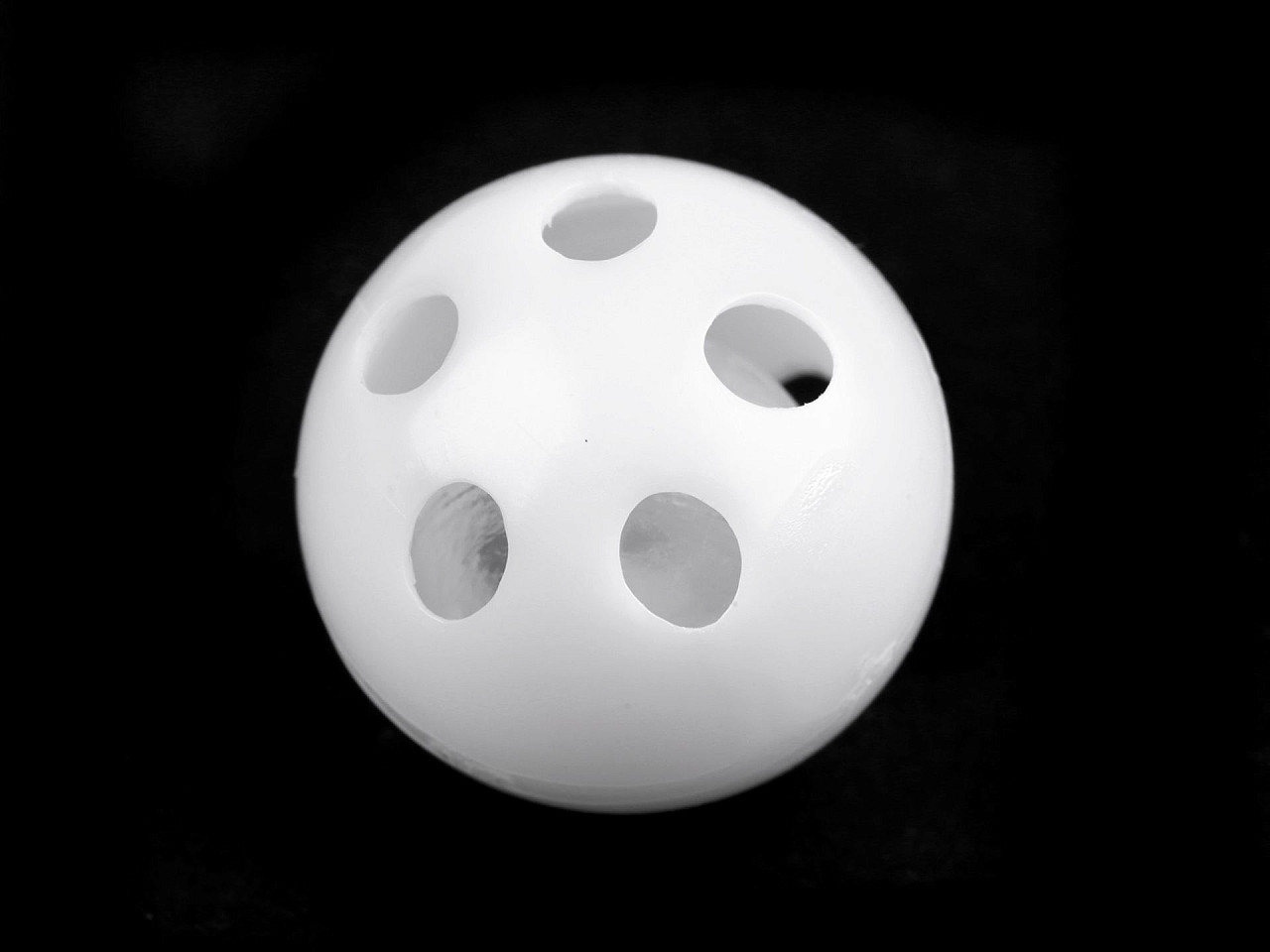 Zornaitoare pentru jucării, ø2,4 cm - Alb (5 Bucăți)