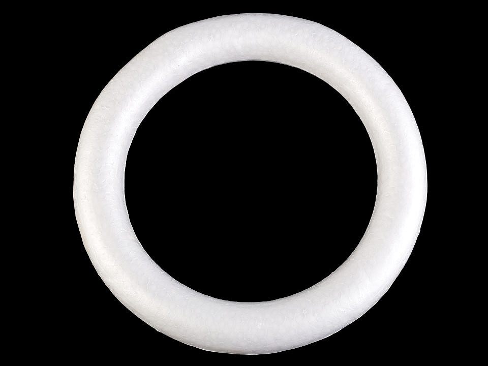 Cerc polistiren, ø30 cm - Alb (1 Bucată)