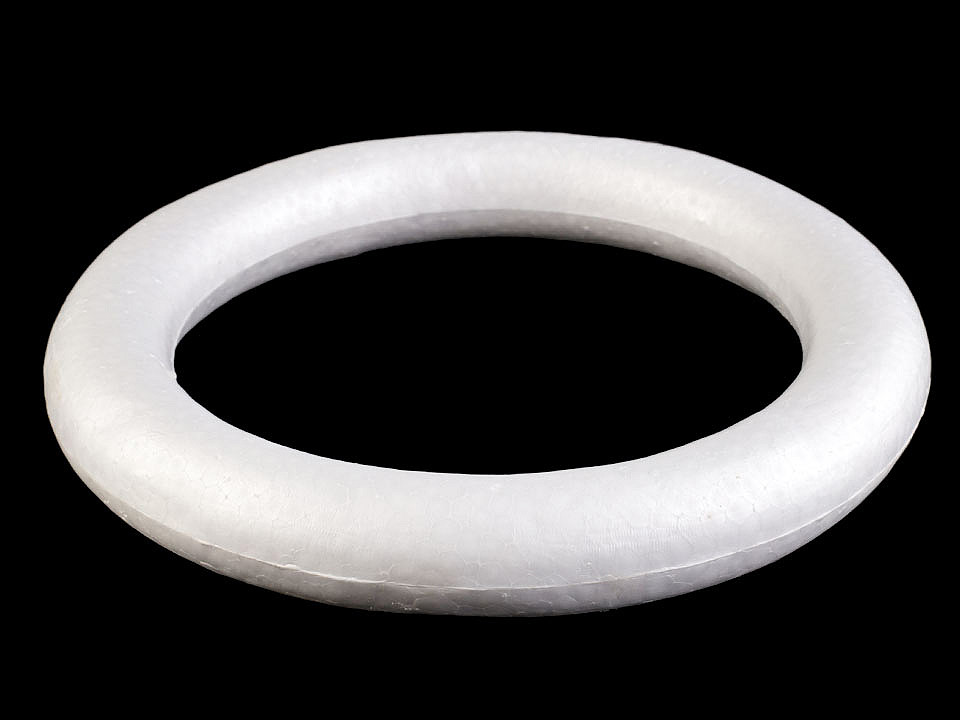 Cerc polistiren, ø30 cm - Alb (1 Bucată)