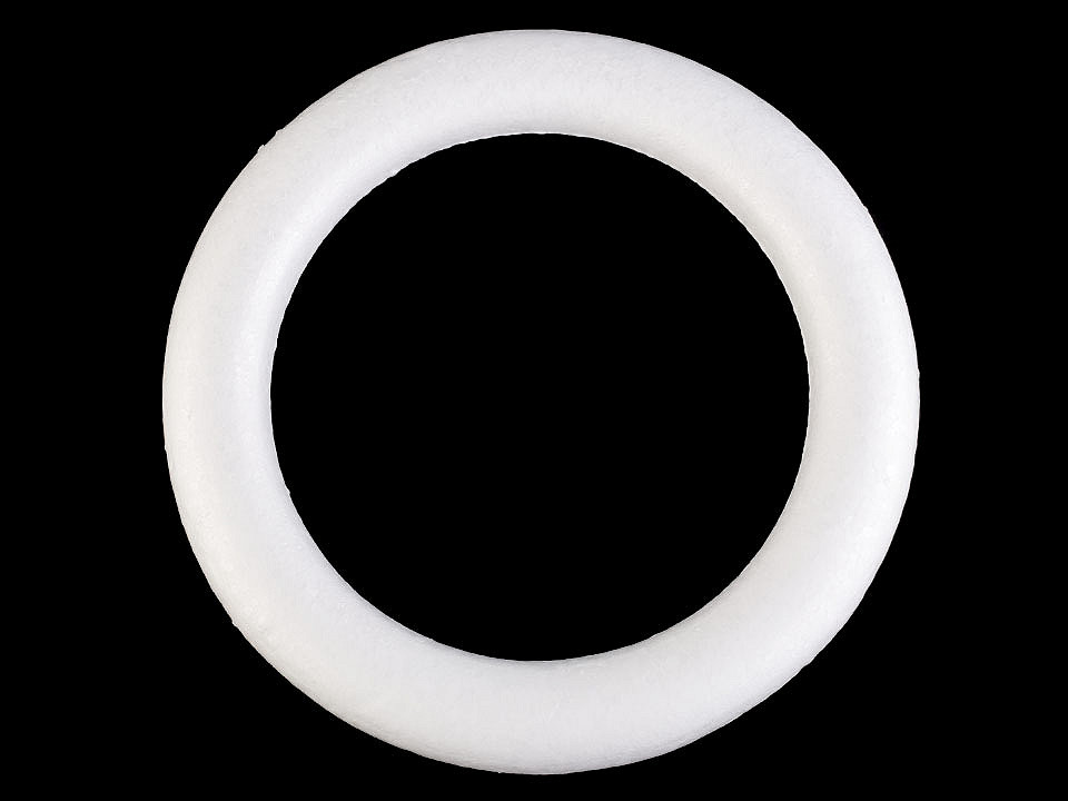 Cerc polistiren, ø24 cm - Alb (1 Bucată)