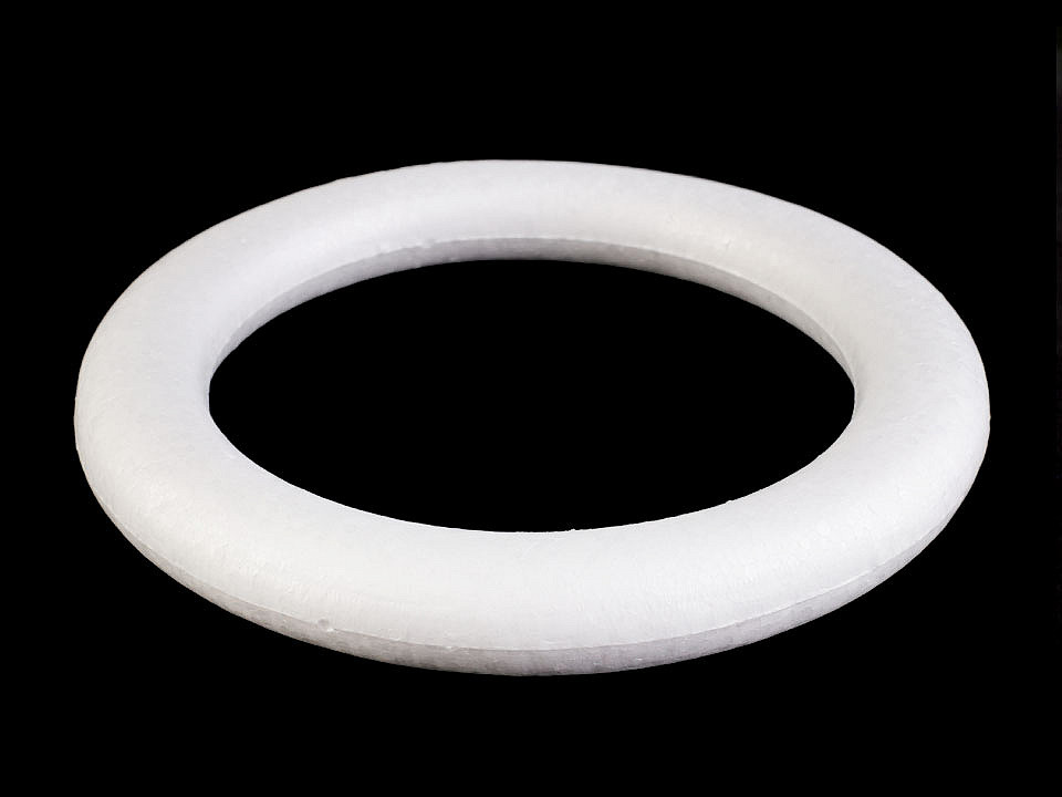 Cerc polistiren, ø24 cm - Alb (1 Bucată)