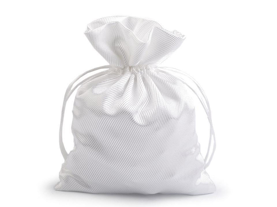 Săculeț satin pentru cadouri, 13x18 cm - Argintiu (1 Bucată)