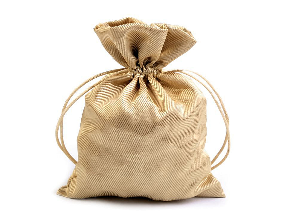 Săculeț satin pentru cadouri, 13x18 cm - Argintiu (1 Bucată)
