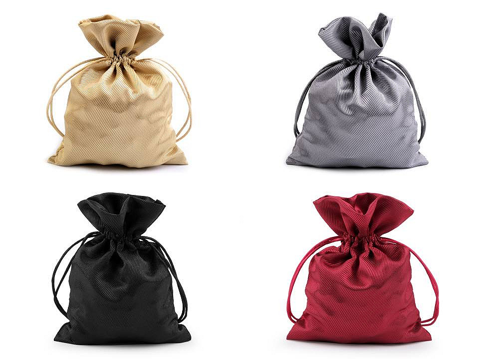 Săculeț satin pentru cadouri, 13x18 cm - Argintiu (1 Bucată)
