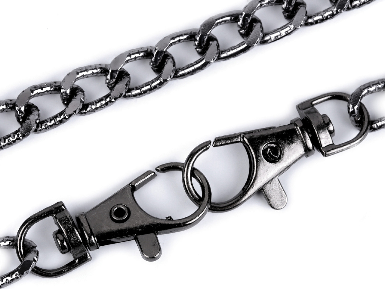 Lanț pentru poșete / genți cu carabină, 120 cm - Auriu rose (1 Bucată)