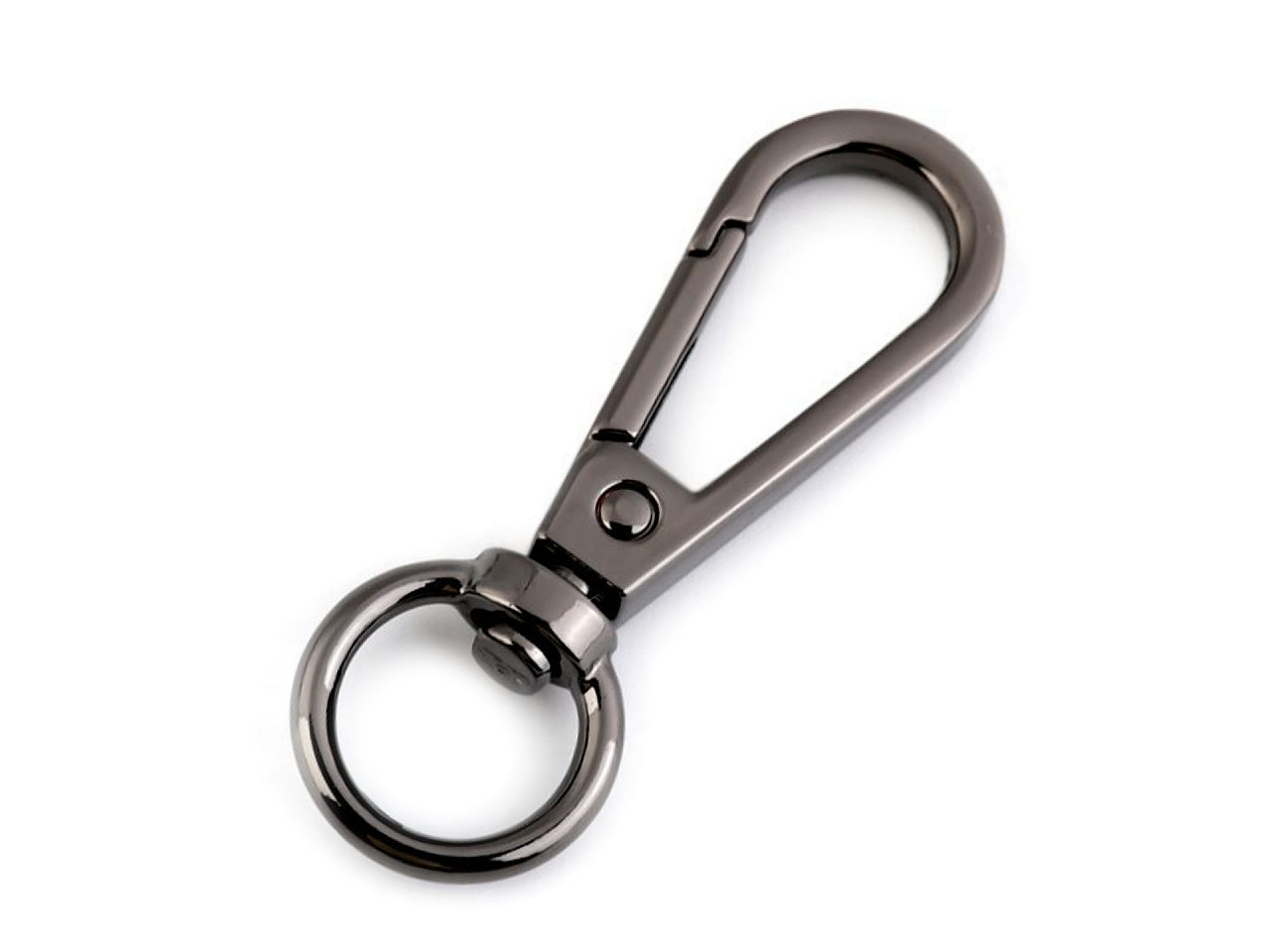 Carabină rotativă, 12 mm - Nichel negru (10 Bucăți)